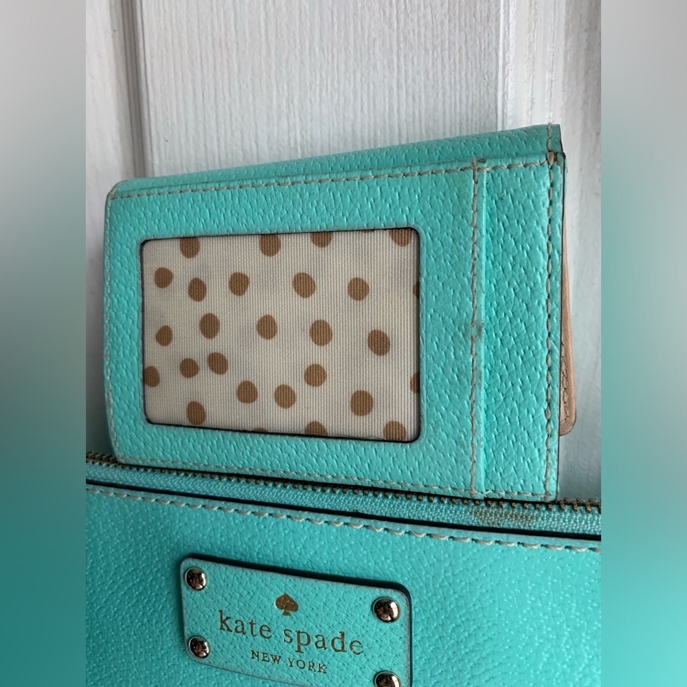 Kate Spade Turquoise Bag and Wallet w/ Dust bag - Picture 12 of 16